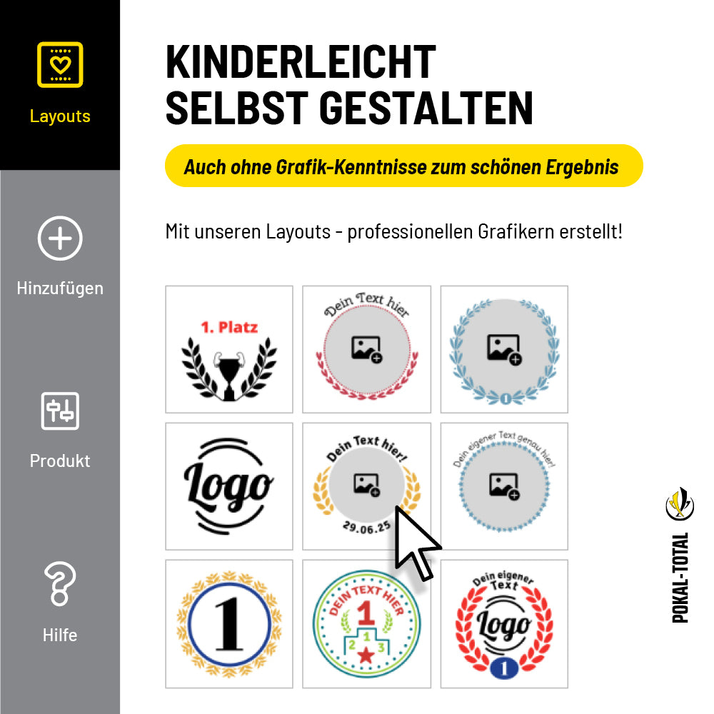 Fußball Medaille Clever