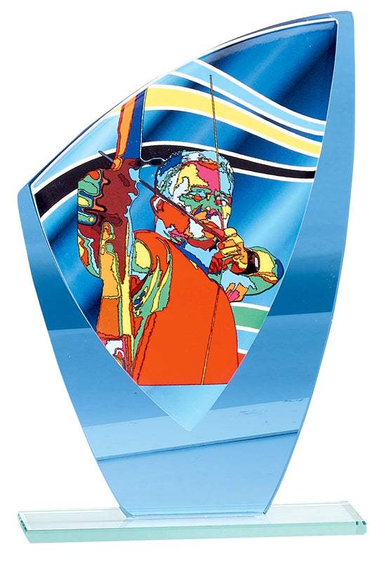 Bogenschießen Glaspokal verspiegelt