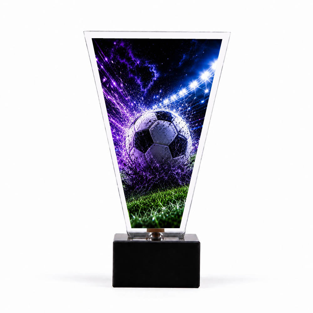 Signature Glaspokal Fußball Weiblich – Produktansicht
