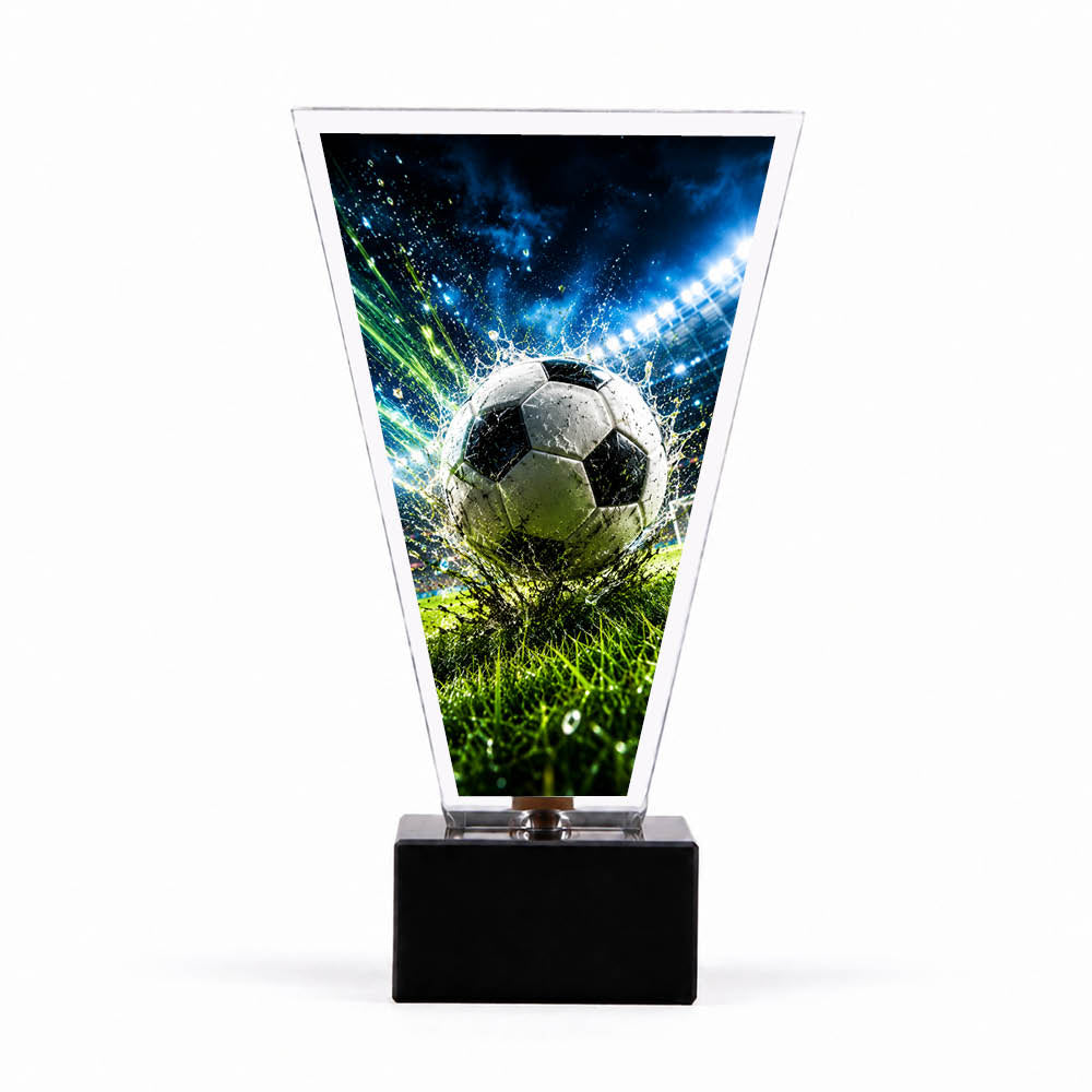 Signature Glaspokal Fußball Männlich – Produktansicht