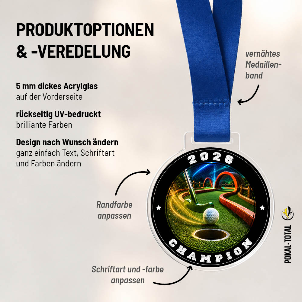 Signature Medaille Minigolf