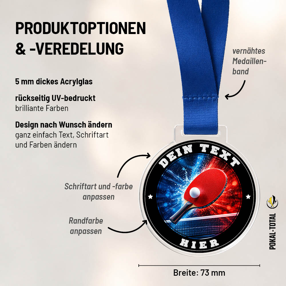 Signature Medaille Tischtennis