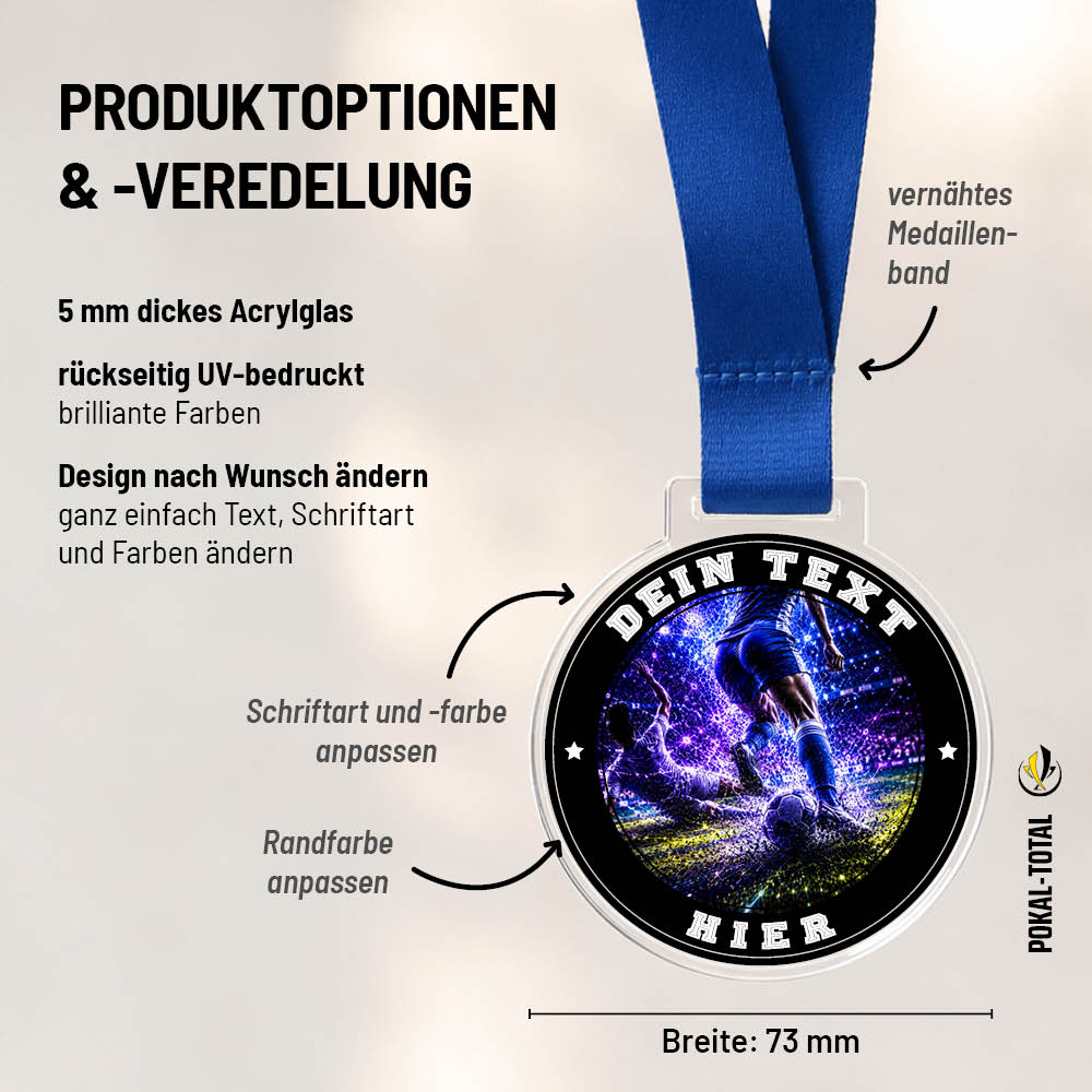 Signature Medaille Beste Spielerin: Maßübersicht und Gestaltungsoptionen