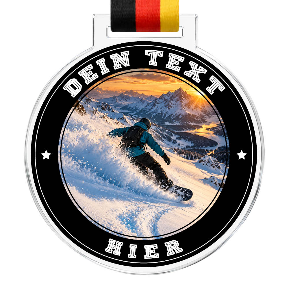 Signature Medaille Snowboard Freestyle – Produktansicht