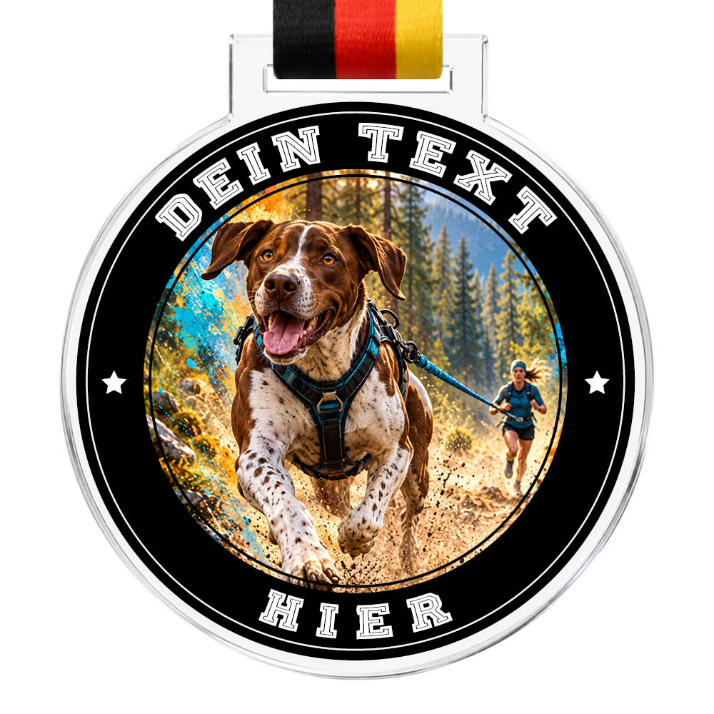 Signature Medaille Canicross – Produktansicht