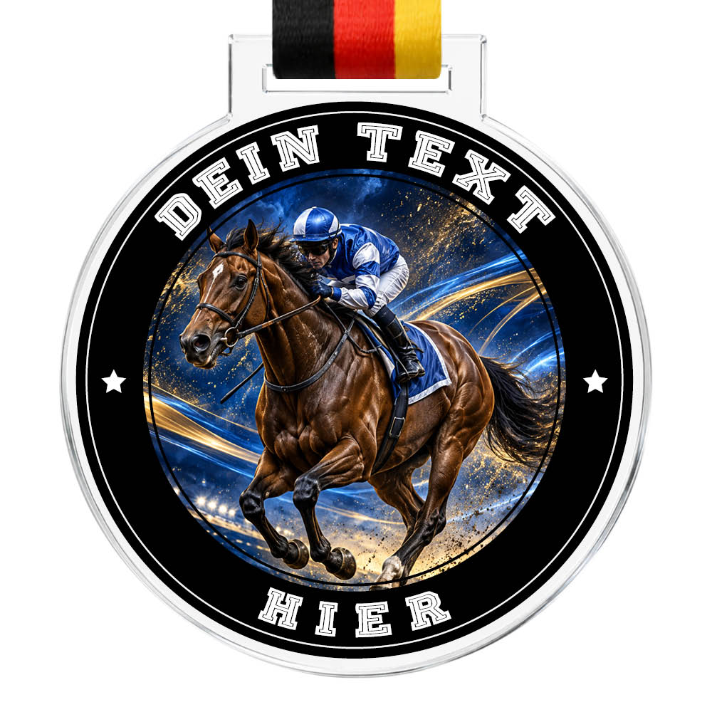 Signature Medaille Galopprennen – Produktansicht