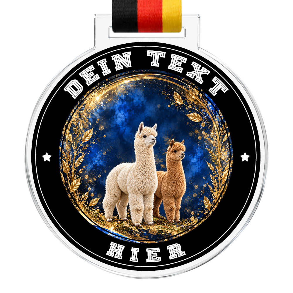 Signature Medaille Alpakaschau – Produktansicht