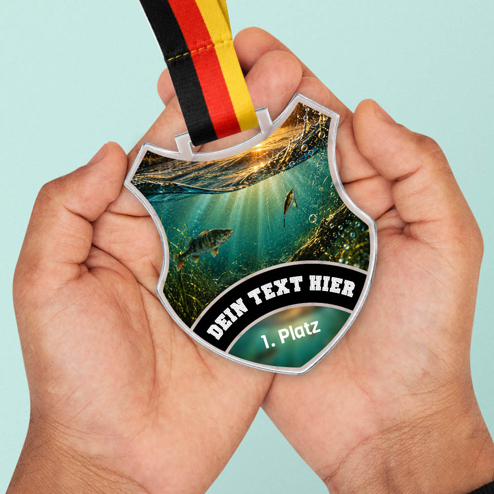 Wappen Medaille Angeln
