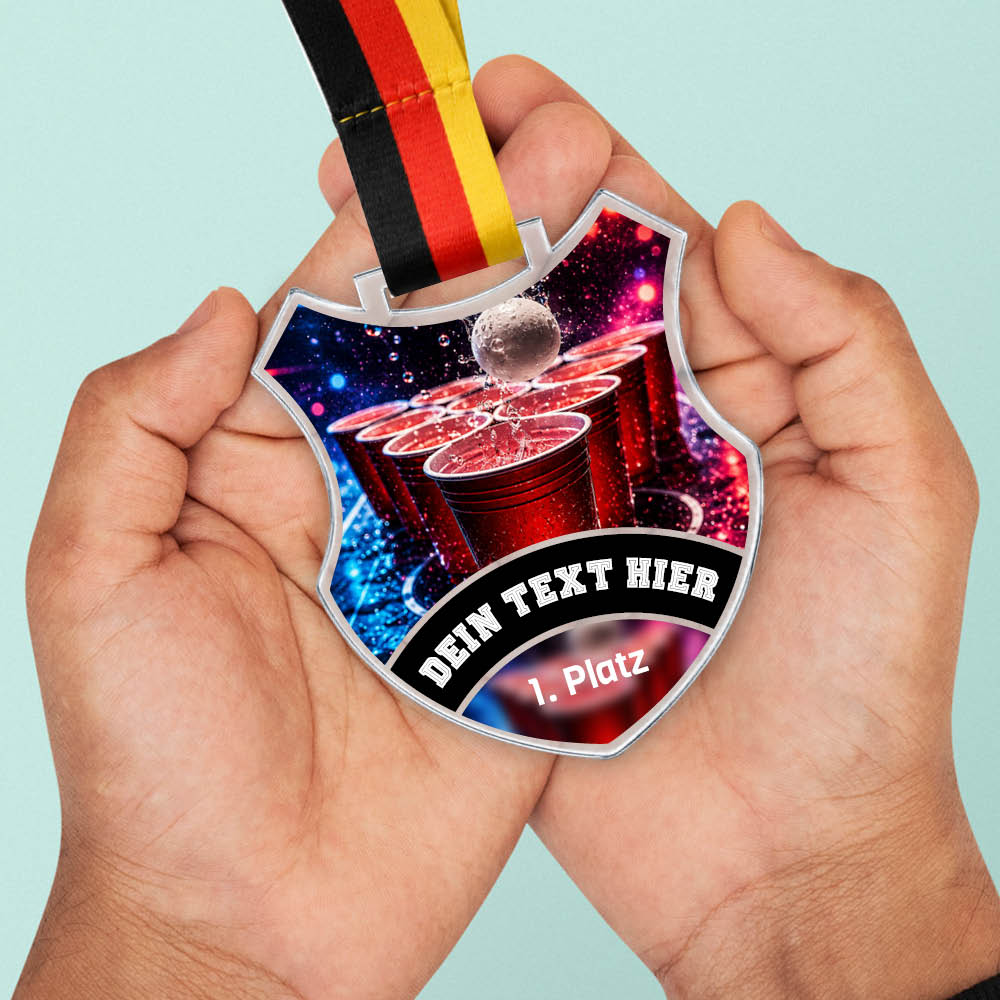 Wappen Medaille Bierpong