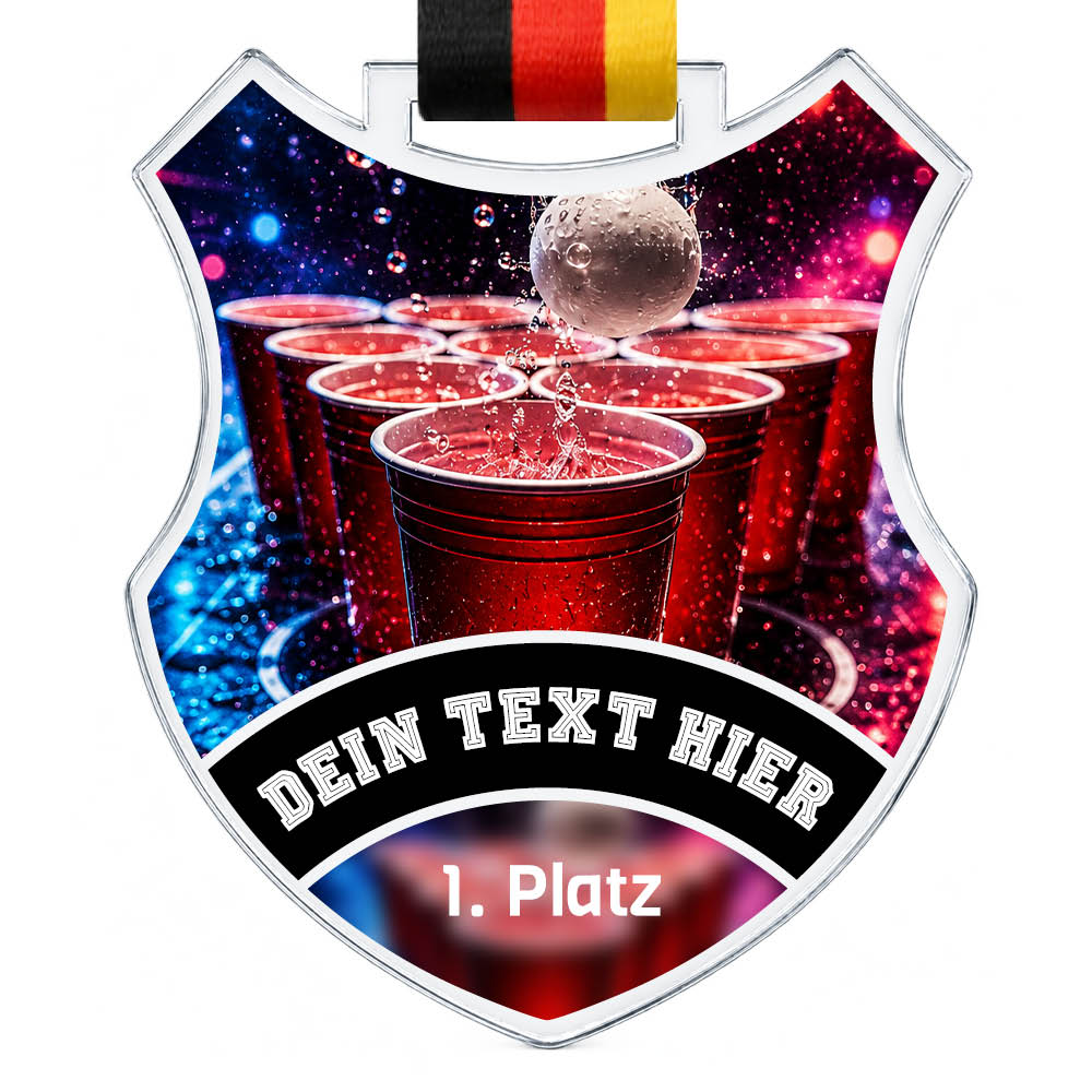 Wappen Medaille Bierpong