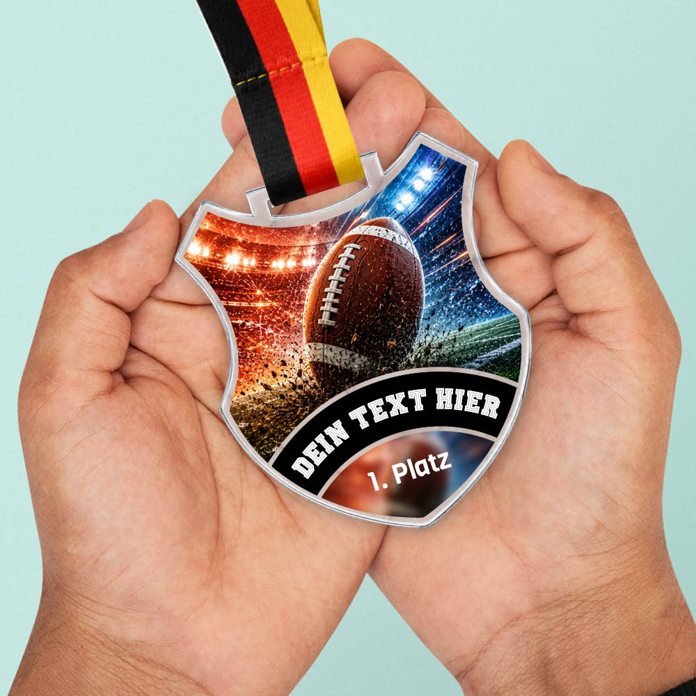 Wappen Medaille Football