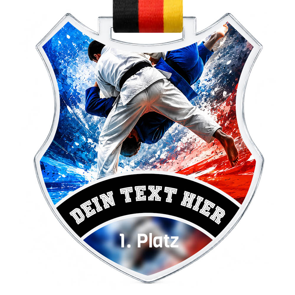 Wappen Medaille Judo