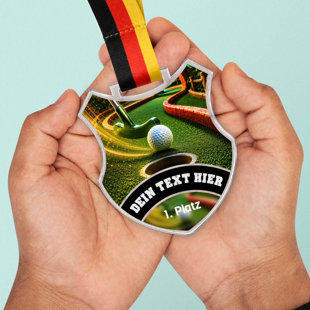 Wappen Medaille Minigolf