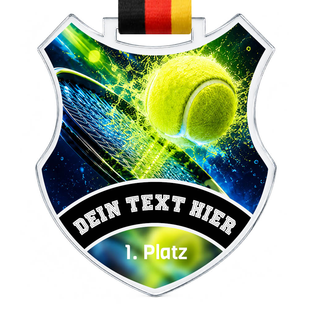 Wappen Medaille Tennis