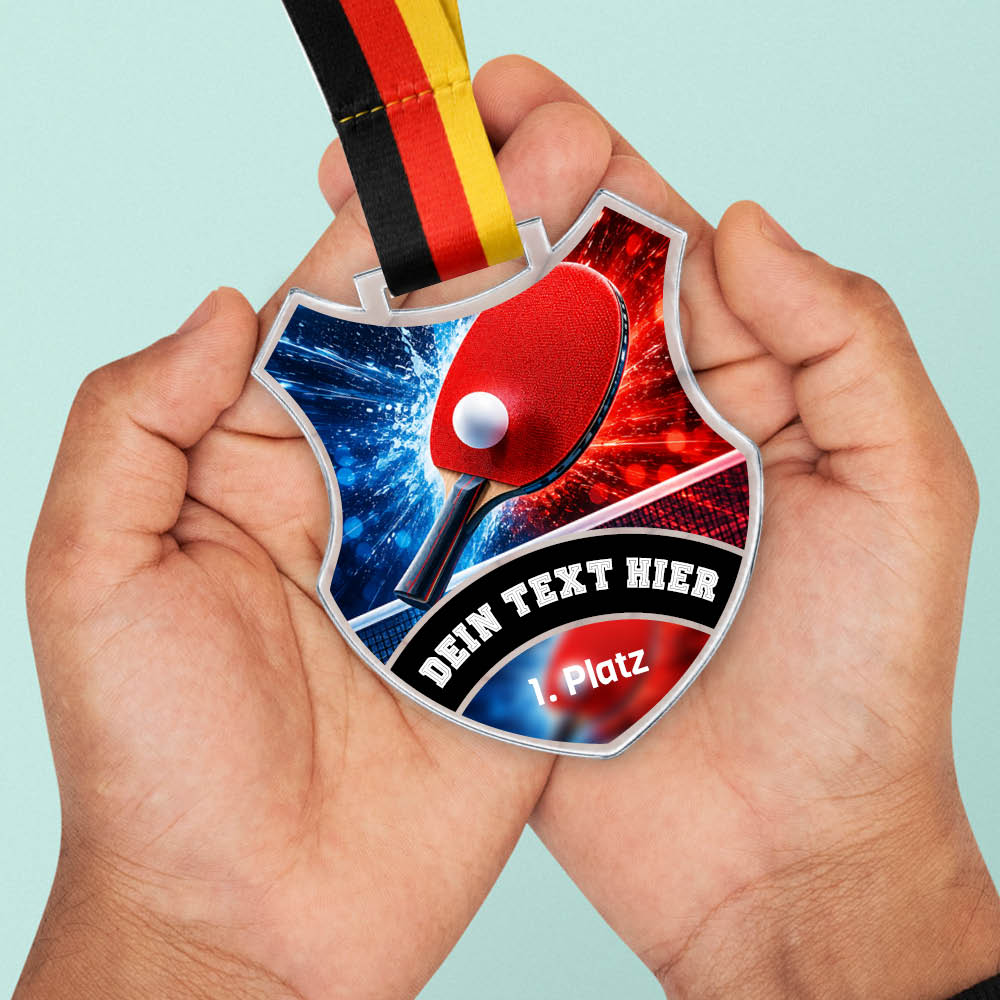 Wappen Medaille Tischtennis