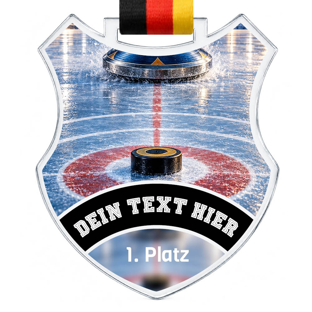 Signature Medaille Eisstockschießen – Produktansicht