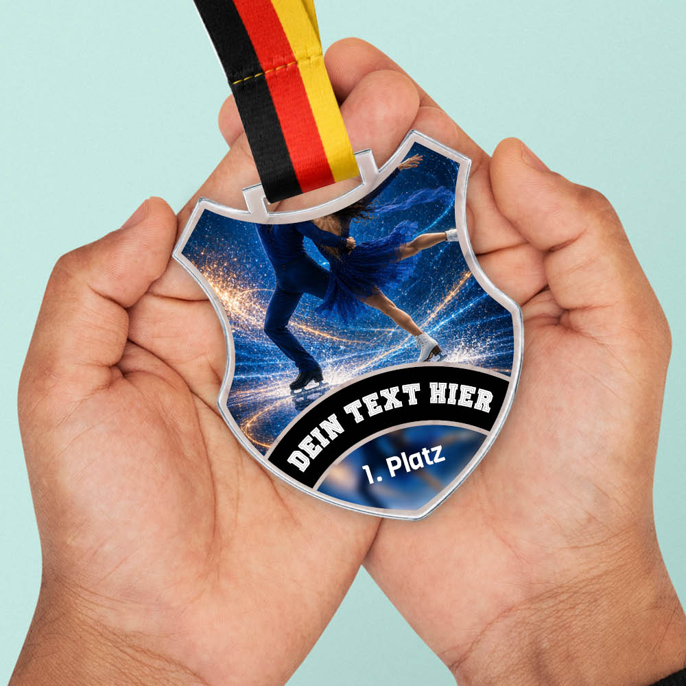 Signature Medaille Paar Eiskunstlauf – weitere Ansicht