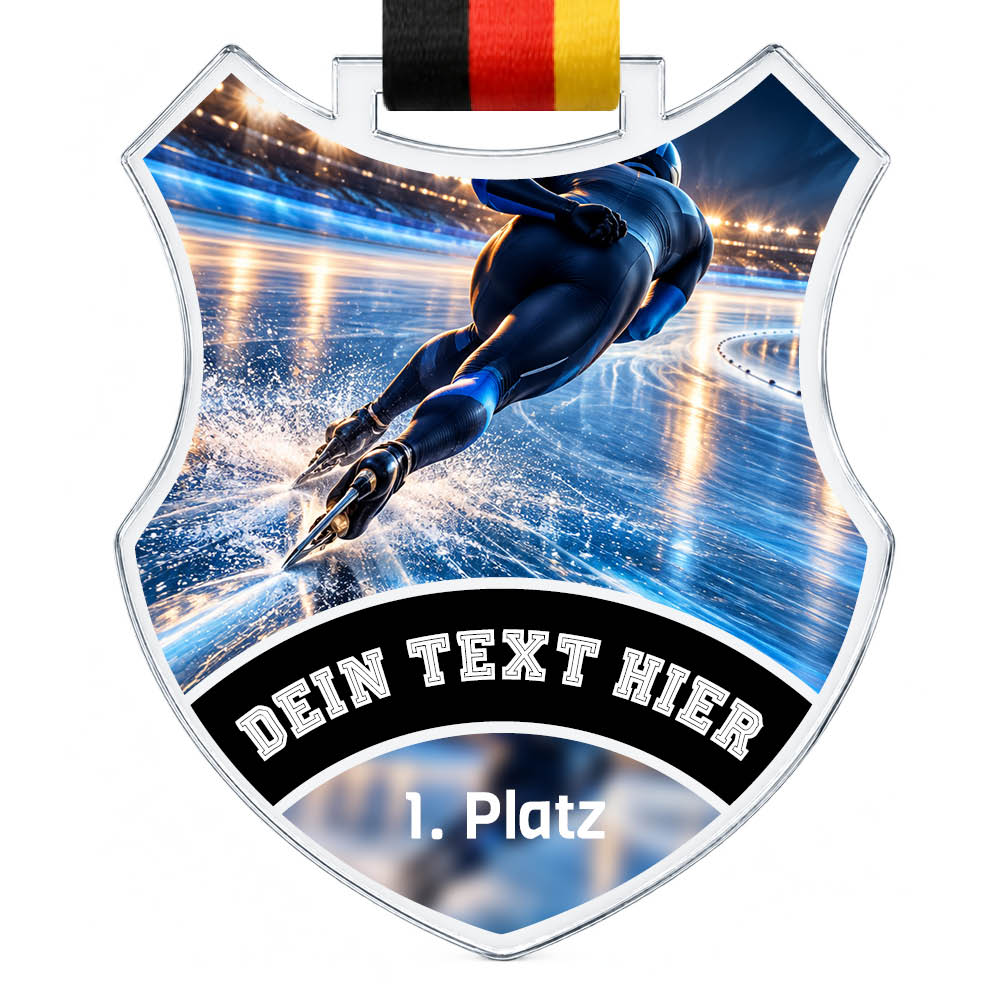 Signature Medaille Eislaufen – Produktansicht