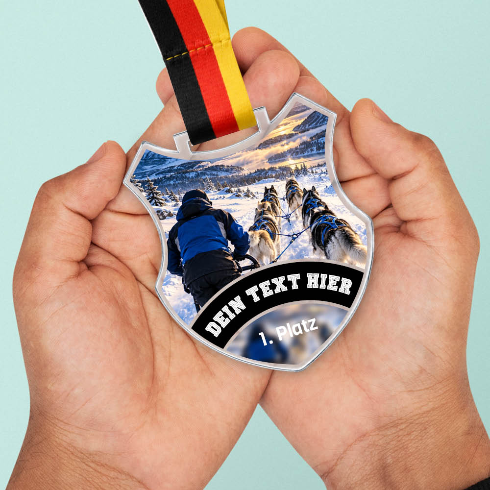 Signature Medaille Hundeschlittenrennen – weitere Ansicht