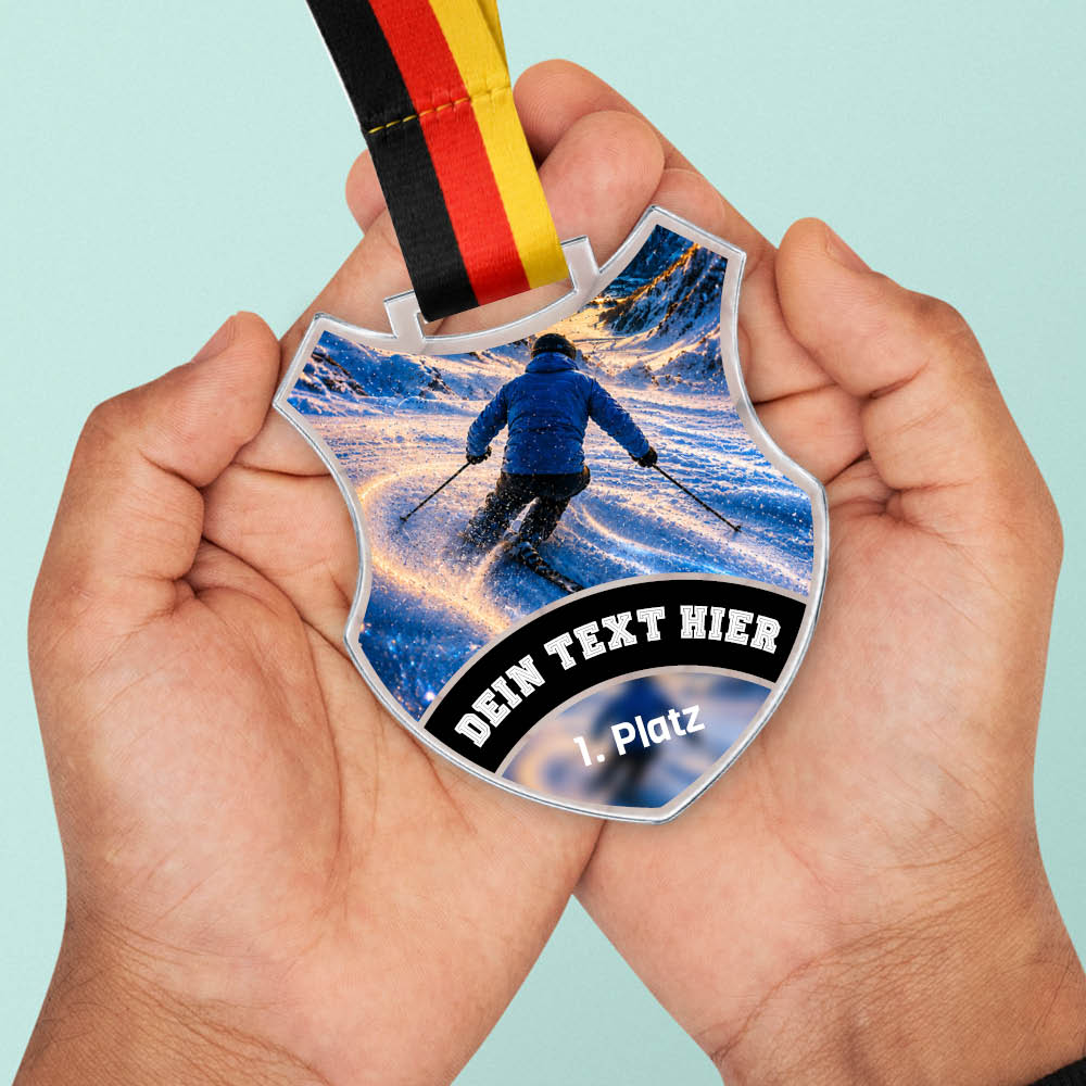Signature Medaille Skifahren – weitere Ansicht