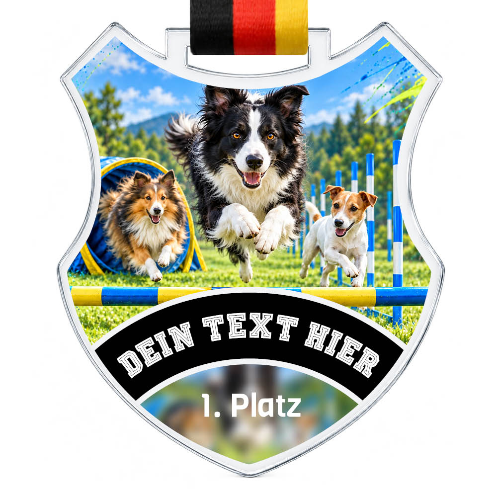 Wappen Medaille Agility – Produktansicht