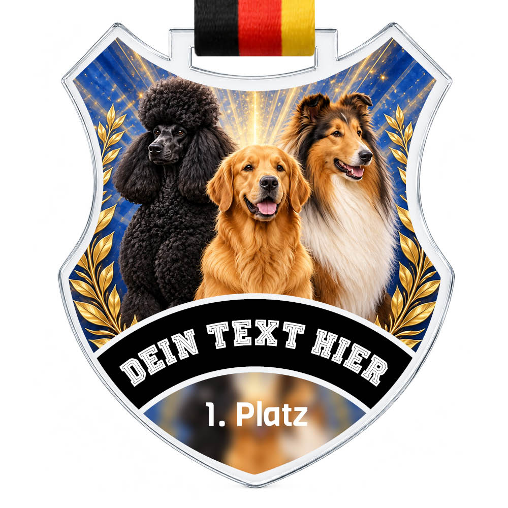 Wappen Medaille Rasse-Show – Produktansicht