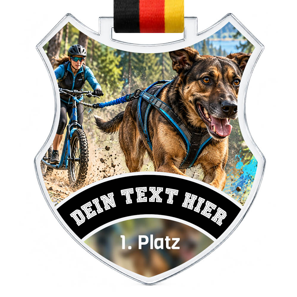 Wappen Medaille Dogscooter – Produktansicht
