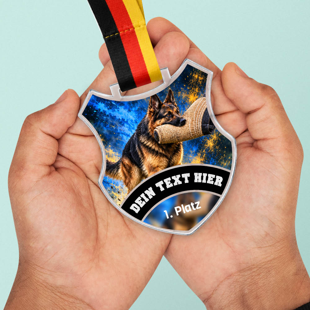 Wappen Medaille Gebrauchshundesport – weitere Ansicht