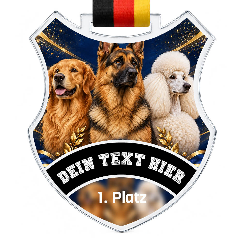 Wappen Medaille Hundeausstellungen – Produktansicht
