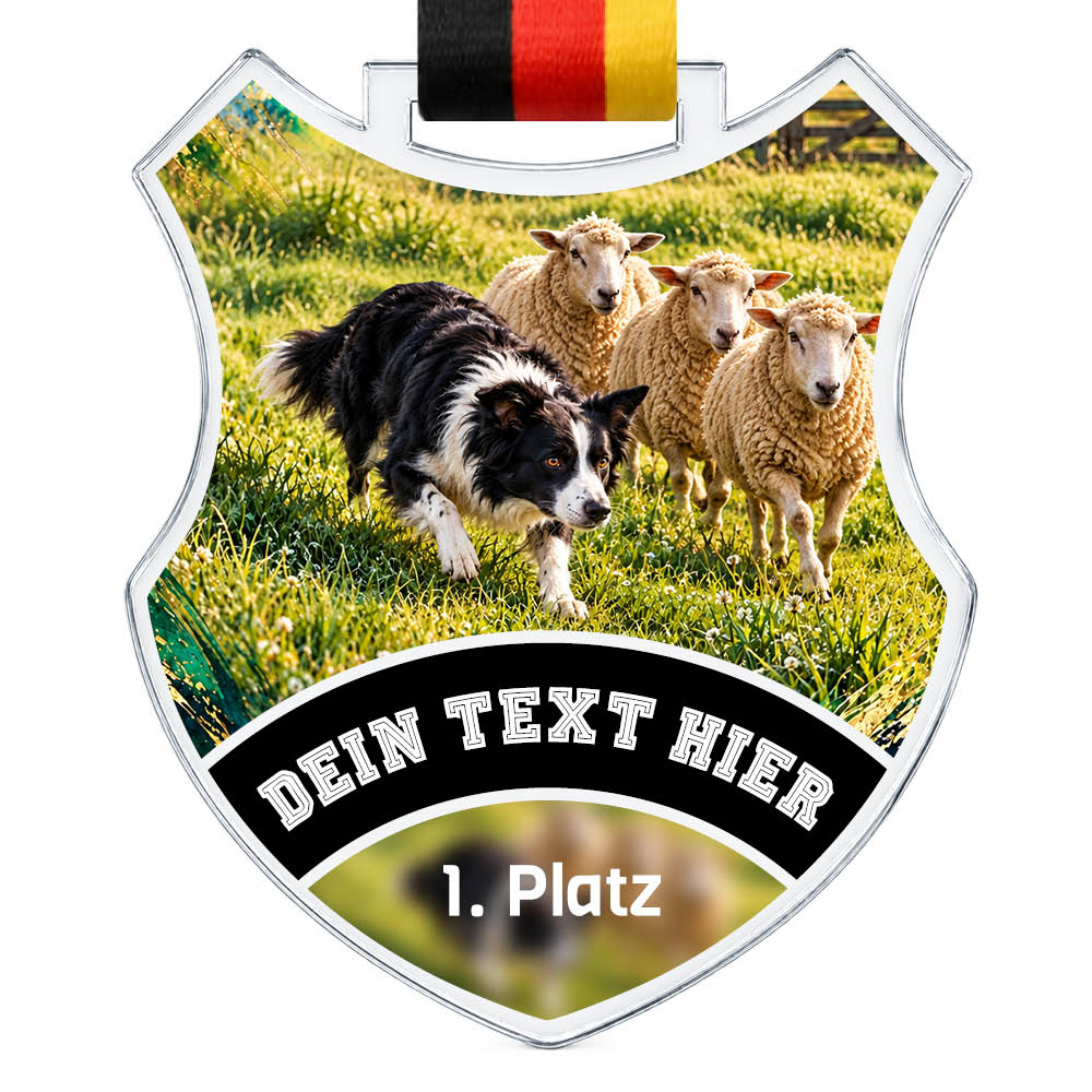 Wappen Medaille Hütehundsport – Produktansicht