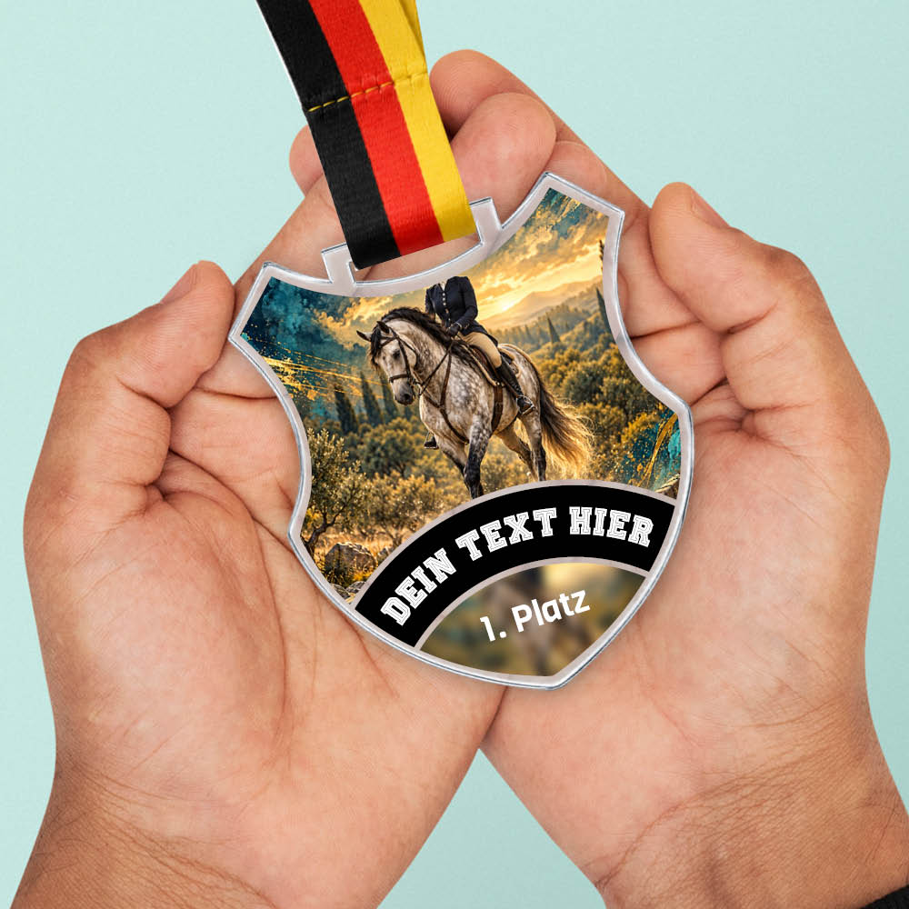 Wappen Medaille Working Equitation – weitere Ansicht