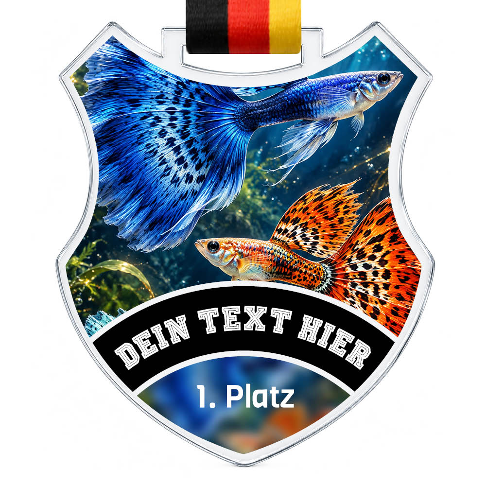 Wappen Medaille Guppy-Ausstellung – Produktansicht