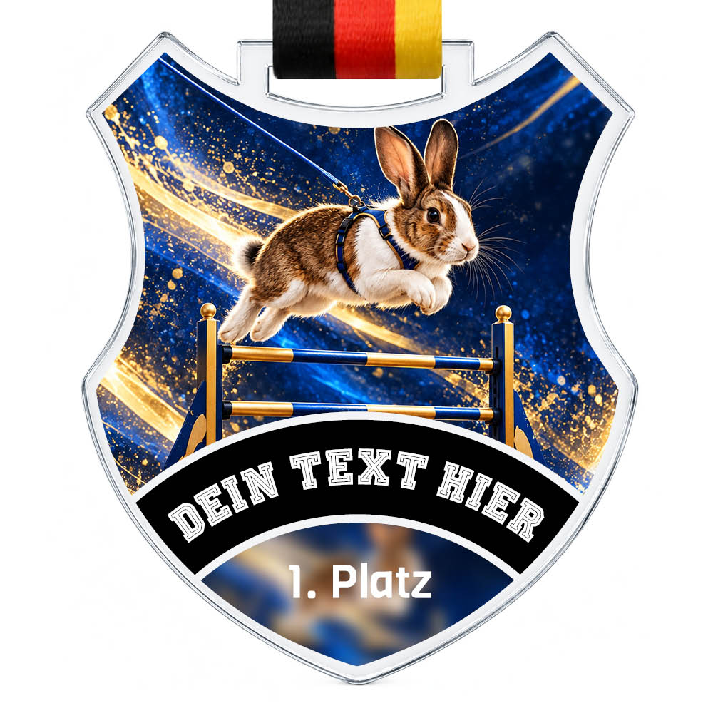 Wappen Medaille Kaninhop – Produktansicht