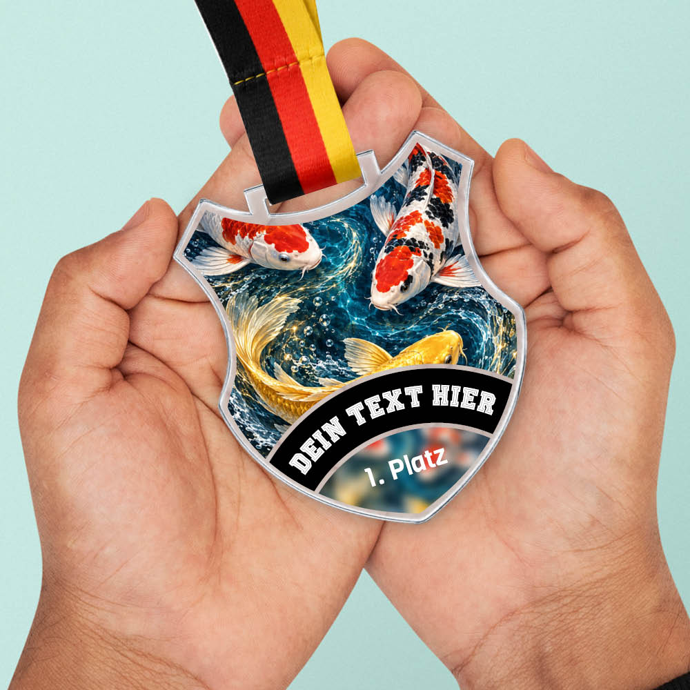 Wappen Medaille Koi – weitere Ansicht