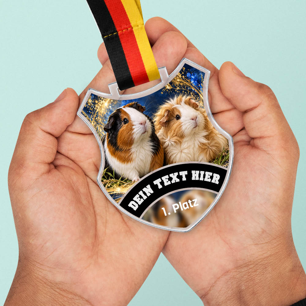 Wappen Medaille Meerschweinchen – weitere Ansicht