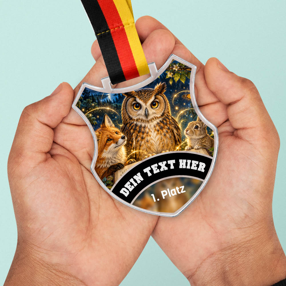 Wappen Medaille Tierquiz – weitere Ansicht