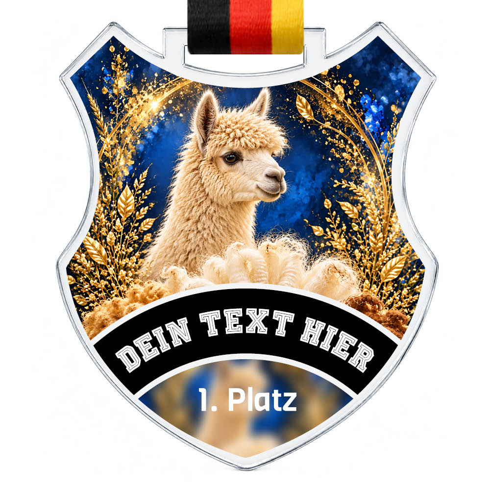 Wappen Medaille Vliesshow – Produktansicht