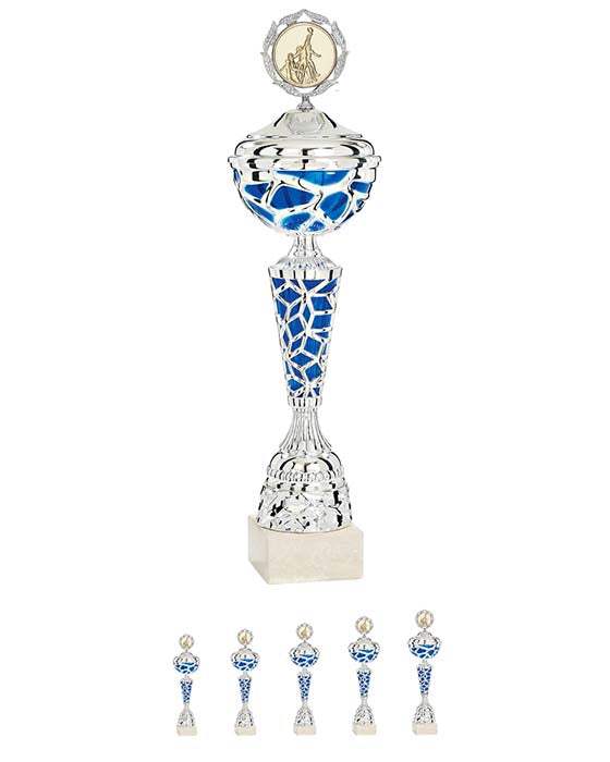 Pokalserie Blau Silber