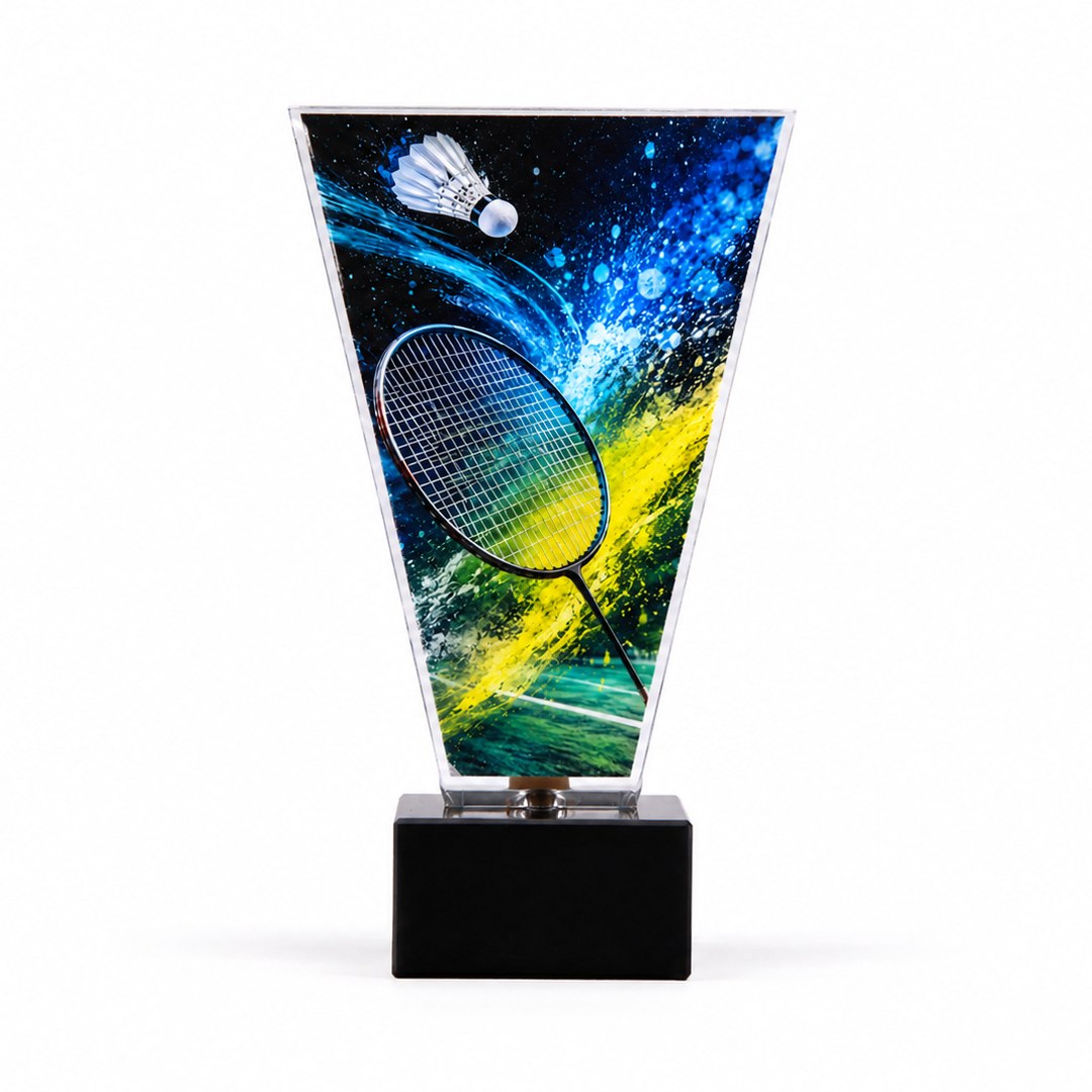 Signature Glaspokal Badminton