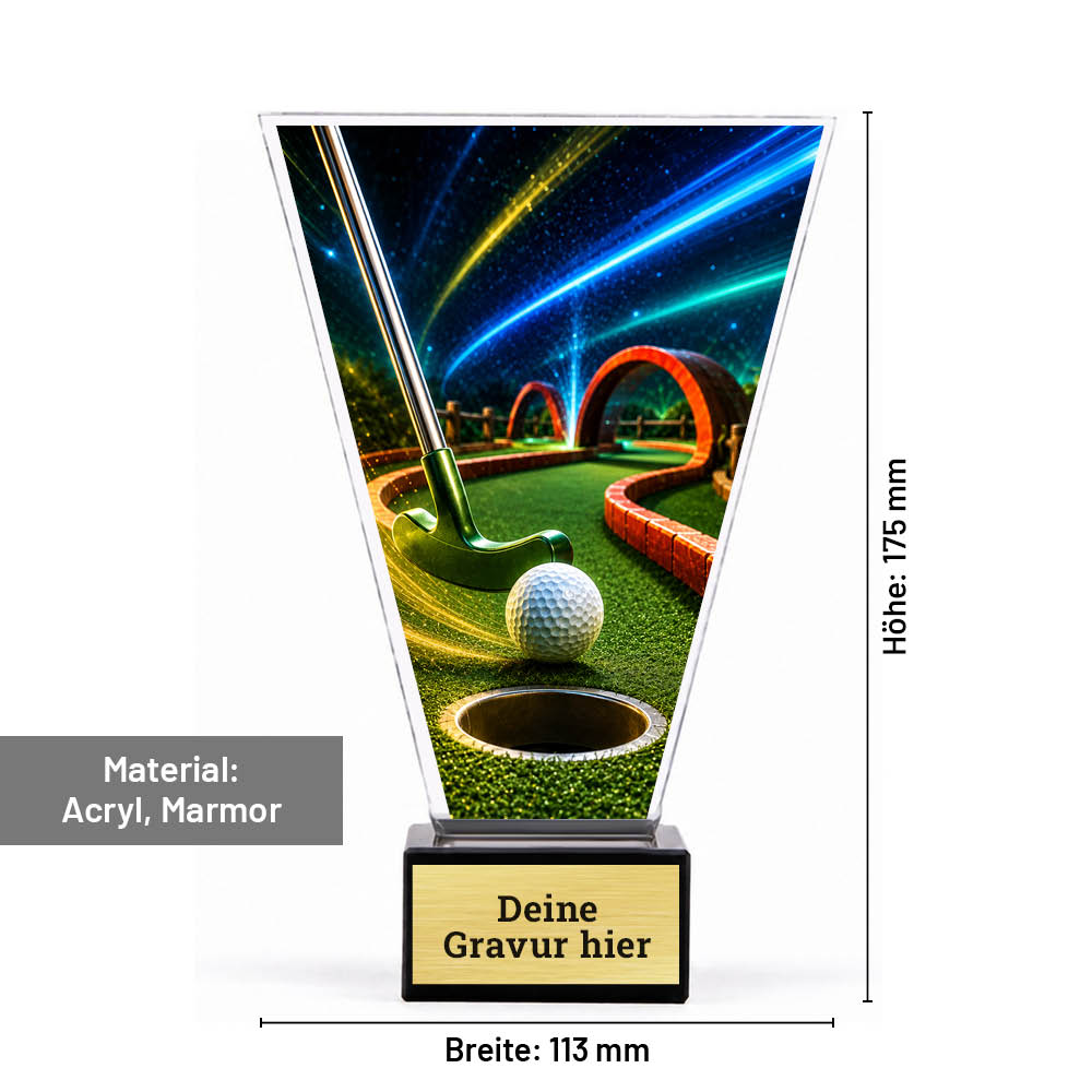 Signature Glaspokal Minigolf
