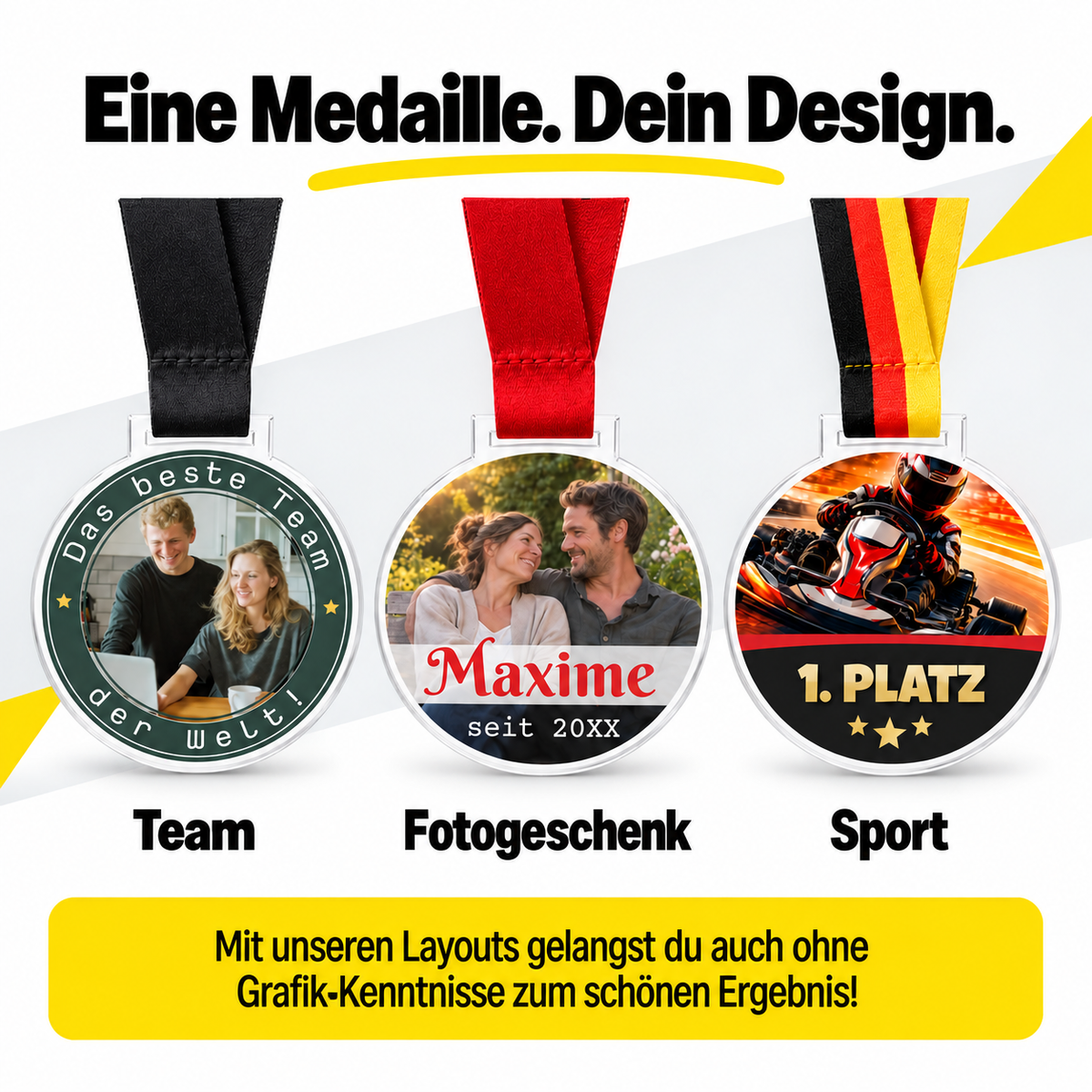 Signature Medaille selbst gestalten