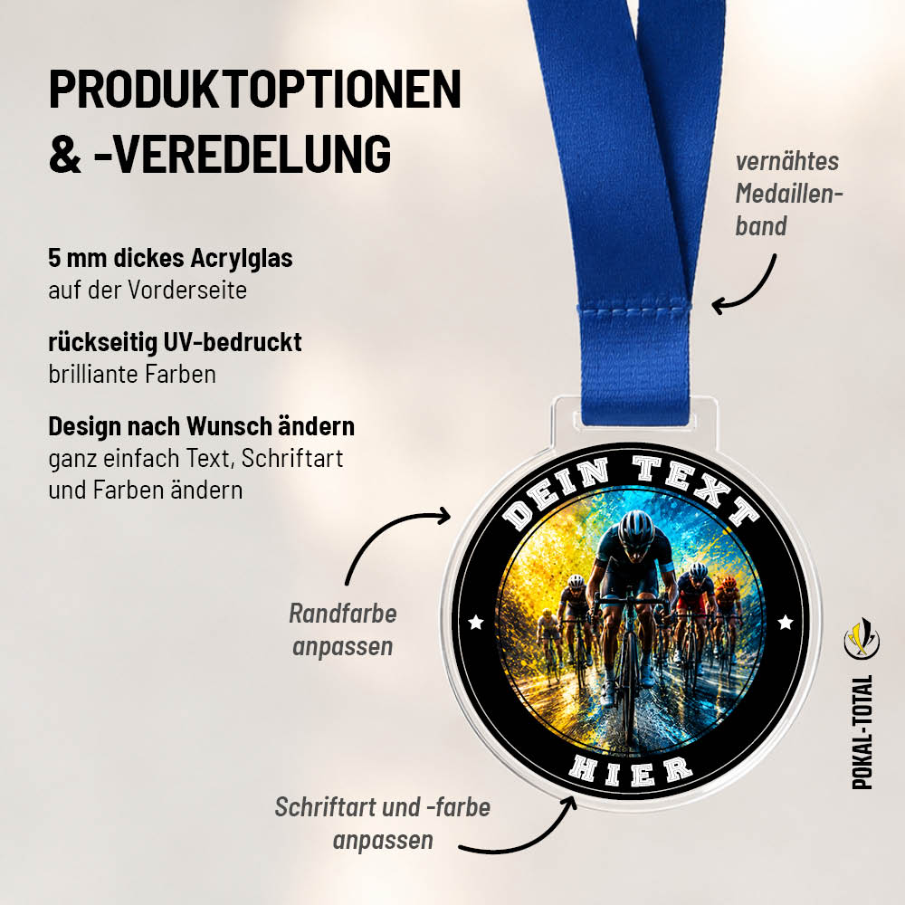 Signature Medaille Radrennen