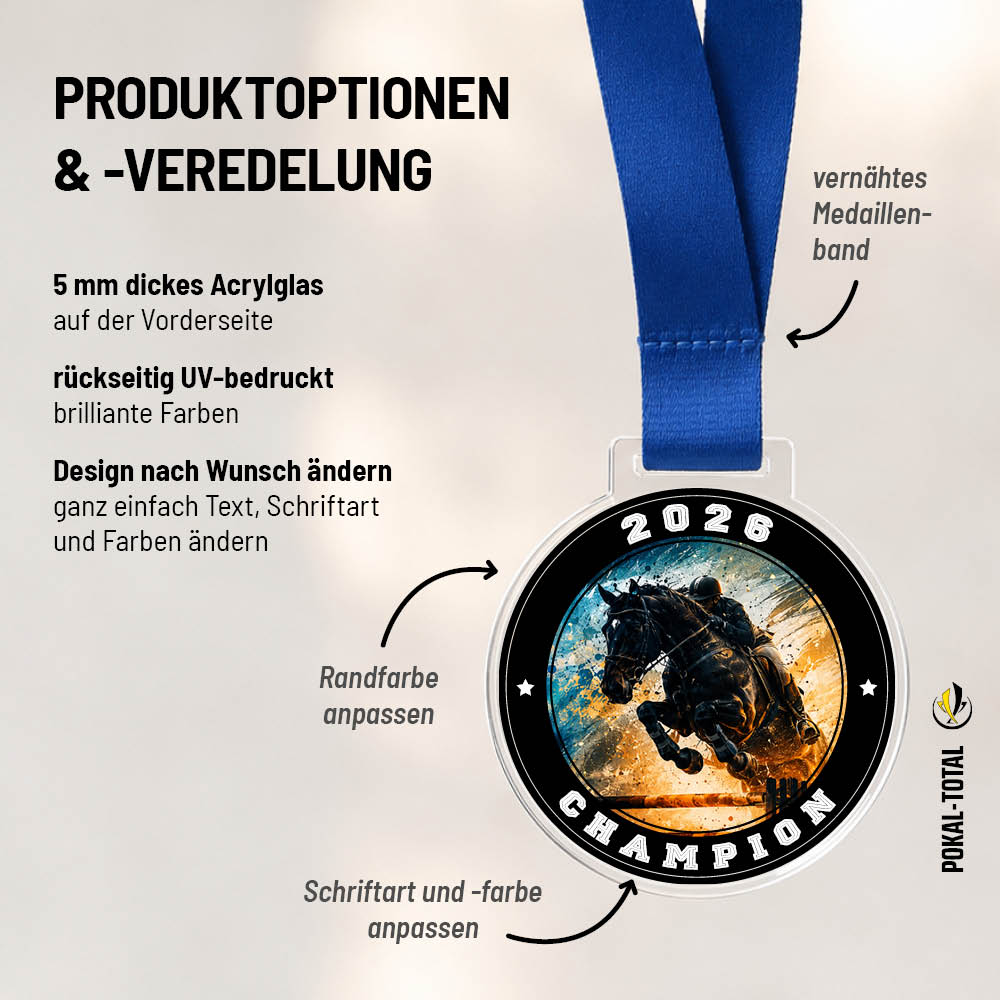 Signature Medaille Springreiten
