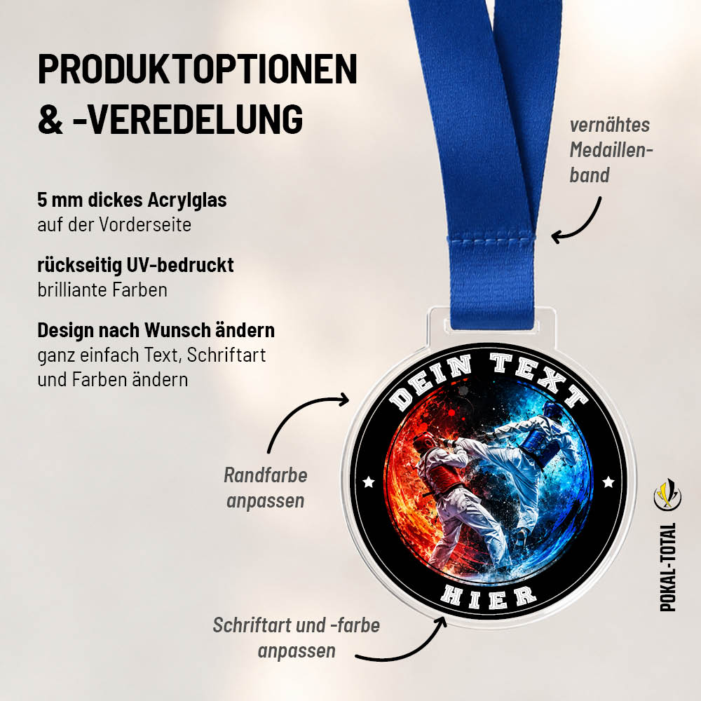 Signature Medaille Taekwondo