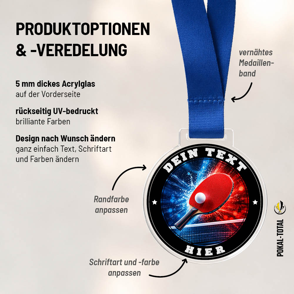 Signature Medaille Tischtennis