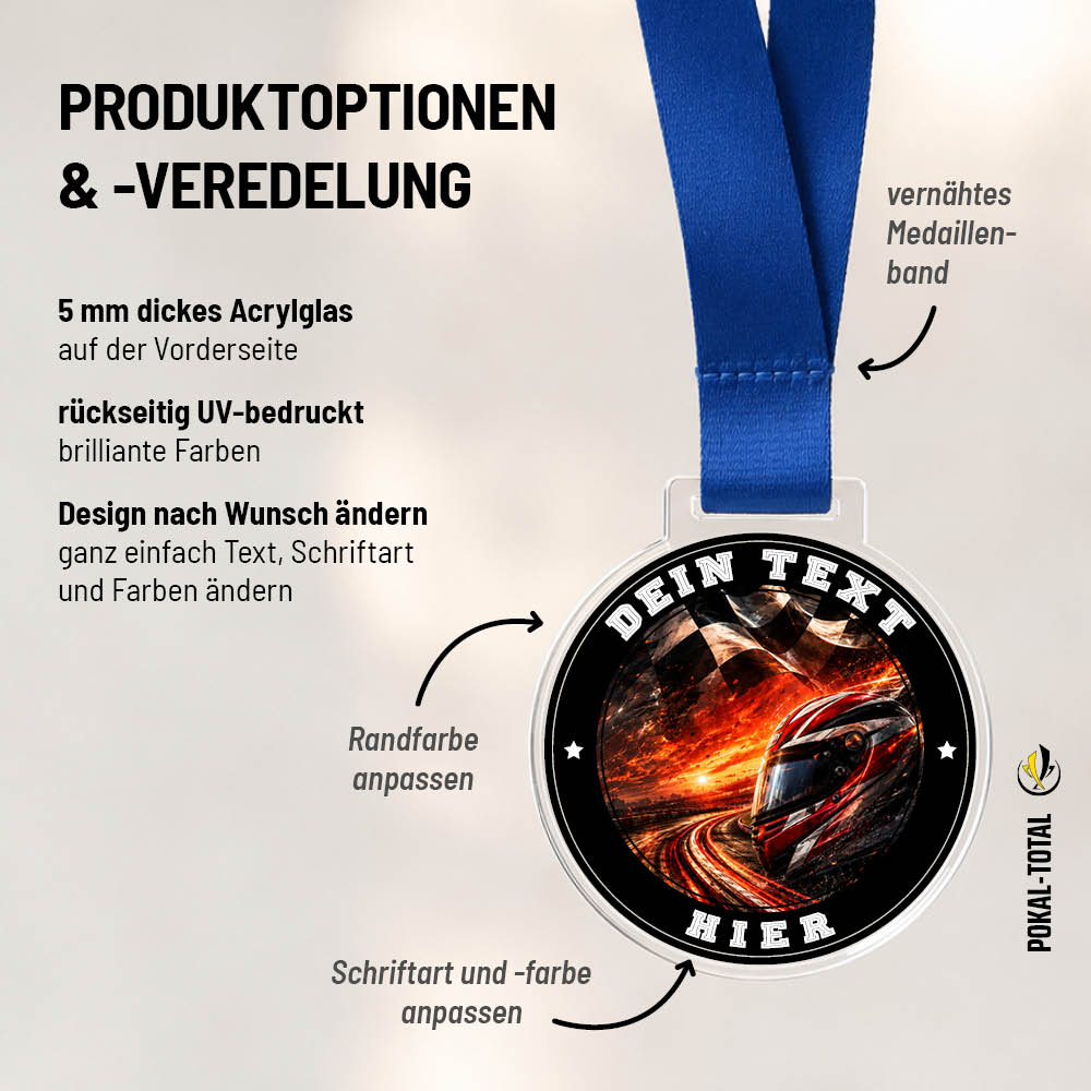 Signature Medaille Rennsport