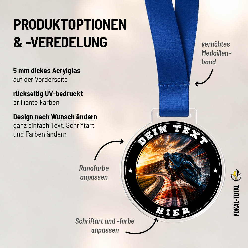 Signature Medaille Motorrad