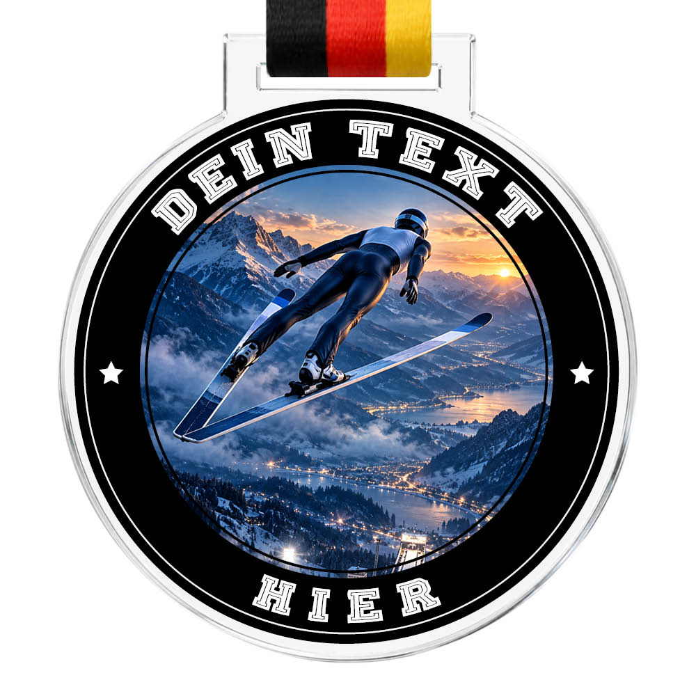 Signature Medaille Skispringen – Produktansicht
