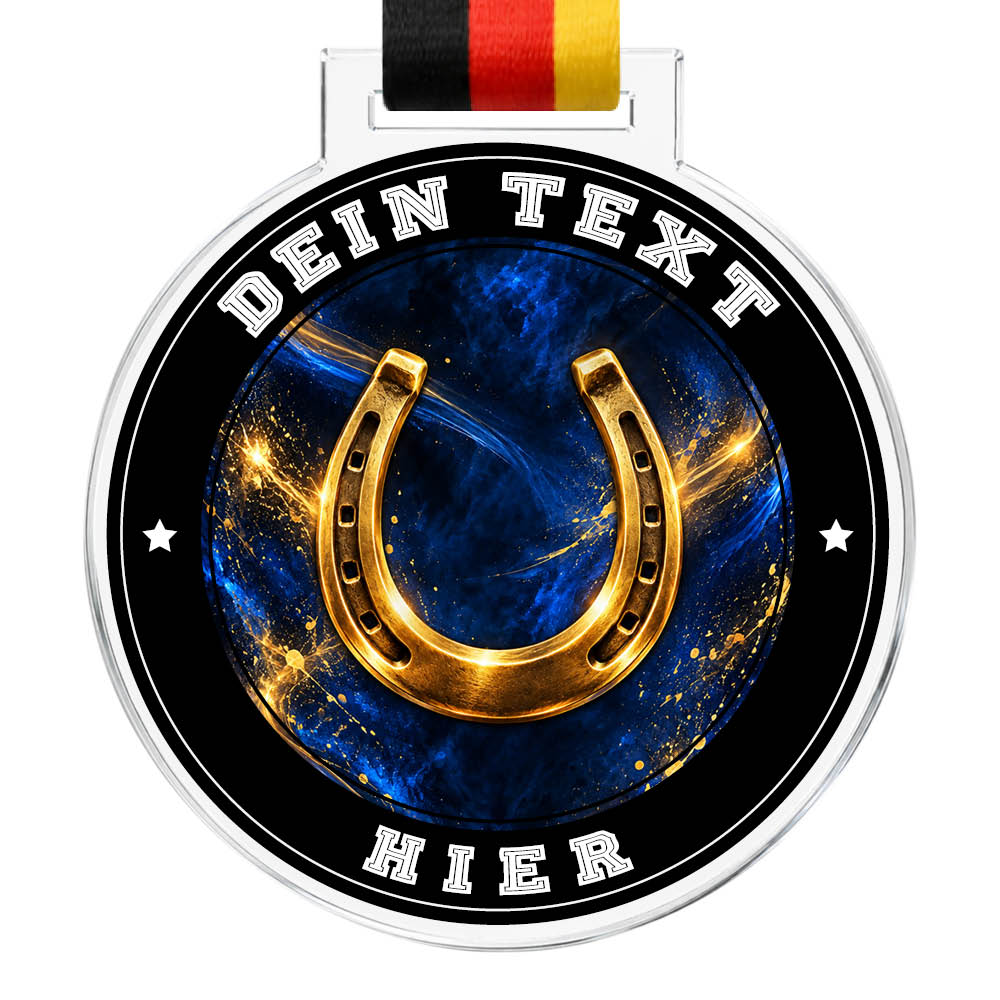 Signature Medaille Goldenes Hufeisen – Produktansicht