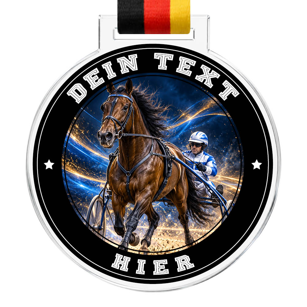 Signature Medaille Trabrennen – Produktansicht